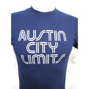 Austin City Limits Concert Series Classic Logo Blue T Shirt Adult S